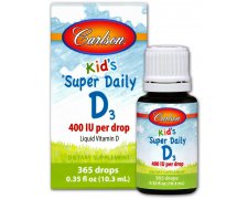 Carlson Labs Kid's Super Daily D3, 400 IU Witamina D3 dla dzieci w kroplach