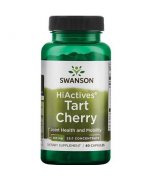 SWANSON HiActives Tart Cherry 465mg - wiśnia - 60 kapsułek