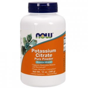NOW FOODS Potassium Citrate (Cytrynian Potasu) proszek 340g