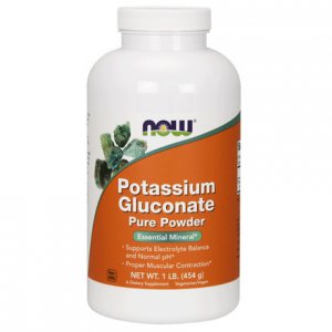 NOW Potassium Gluconate (Glukonian potasu) proszek 454g