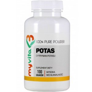 MYVITA Potas (cytrynian) proszek 100g