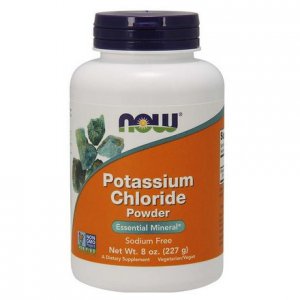 NOW FOODS Potas Chlorek proszek - Potassium Chloride Powder 227g
