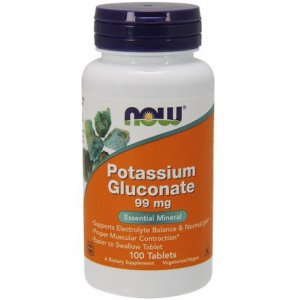NOW Potassium Gluconate (Glukonian potasu) 99mg