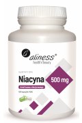 Aliness Niacyna, Amid kwasu nikotynowego 500 mg - wegańska - 100 kapsułek