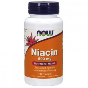 NOW Foods Niacyna (Kwas nikotynowy) Witamina B3 500mg