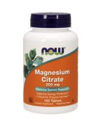 NOW FOODS Magnesium Citrate (Cytrynian Magnezu) 200mg - 100 tabletek
