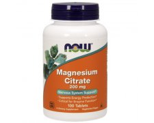 NOW FOODS Magnesium Citrate (Cytrynian Magnezu) 200mg
