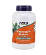 NOW Magnesium Malate - Jabłczan magnezu 1000 mg - 180 tabletek