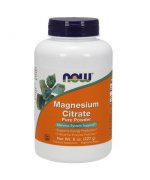 NOW FOODS Magnesium Citrate (Cytrynian Magnezu) proszek 227g - 227g proszek