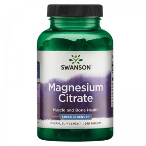 SWANSON Cytrynian Magnezu 225mg