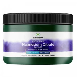 SWANSON Cytrynian Magnezu - 100% czystości 244g