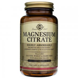 Solgar Cytrynian Magnezu - 120 tabletek