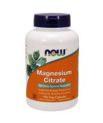 NOW FOODS Magnesium Citrate (Cytrynian Magnezu) 400mg - 120 kapsułek