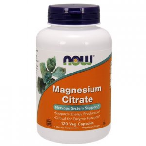 NOW FOODS Magnesium Citrate (Cytrynian Magnezu) 400mg