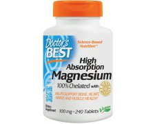 Doctor's best wysokoprzyswajalny magnez - High Absorption Magnesium, 100mg
