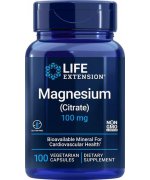 Life Extension Magnesium Citrate Cytrynian Magnezu, 100mg - 100 kapsułek