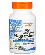 Doctor's Best High Absorption Magnesium, 105mg - 120 kapsułek