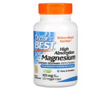 Doctor's Best High Absorption Magnesium, 105mg