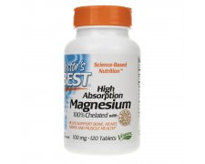 Doctor's Best Chelat Magnezu (Magnesium Chelated) - 120 tabletek