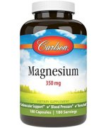 Carlson Labs Magnesium, 350mg magnez - 180 kapsułek