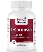 Zein Pharma L-Carnosine, 500mg Karnozyna - 60 kapsułek