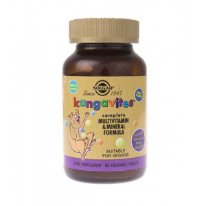 Solgar Kanguwity witaminy i minerały dla dzieci (smak jagodowy)