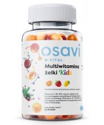 Osavi Multiwitaminowe Żelki KIDS, bez cukru, smak pomarańczowy, malinowy, cytrynowy - 60 żelek