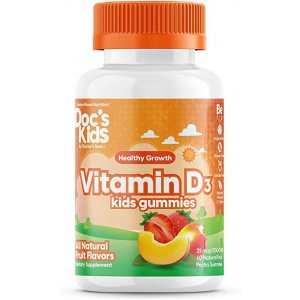 Doctor's Best Witamina D3 Kid's Gummies Fruit Flavours witamina D dla dzieci