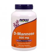 NOW D-Mannoza 500mg - 240 kapsułek