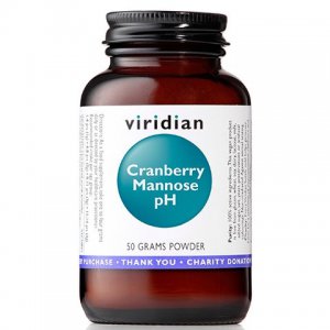 VIRIDIAN Mannoza z Żurawiną ph 50g Suplement diety