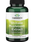 Swanson Shiitake Mushroom Extract, 500mg - 120 kapsułek 