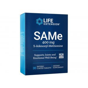 Life Extension SAMe S-Adenosyl-Methionine, 400mg 