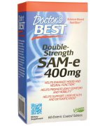 Doctor's Best SAM-e 400mg Double-Strength (zdrowie mózgu) 60 tabletek - 60 tabletek