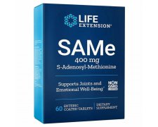 Life Extension SAMe S-Adenosyl-Methionine, 400mg