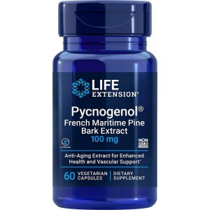 Life Extension Pycnogenol French Maritime Pine Bark Extract, 100mg
