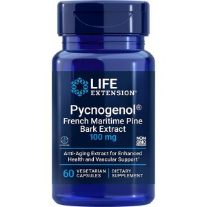 Life Extension Pycnogenol French Maritime Pine Bark Extract, 100mg