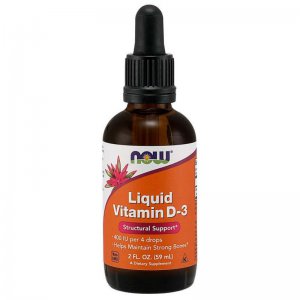NOW FOODS Witamina D3 w płynie 400iu 59 ml