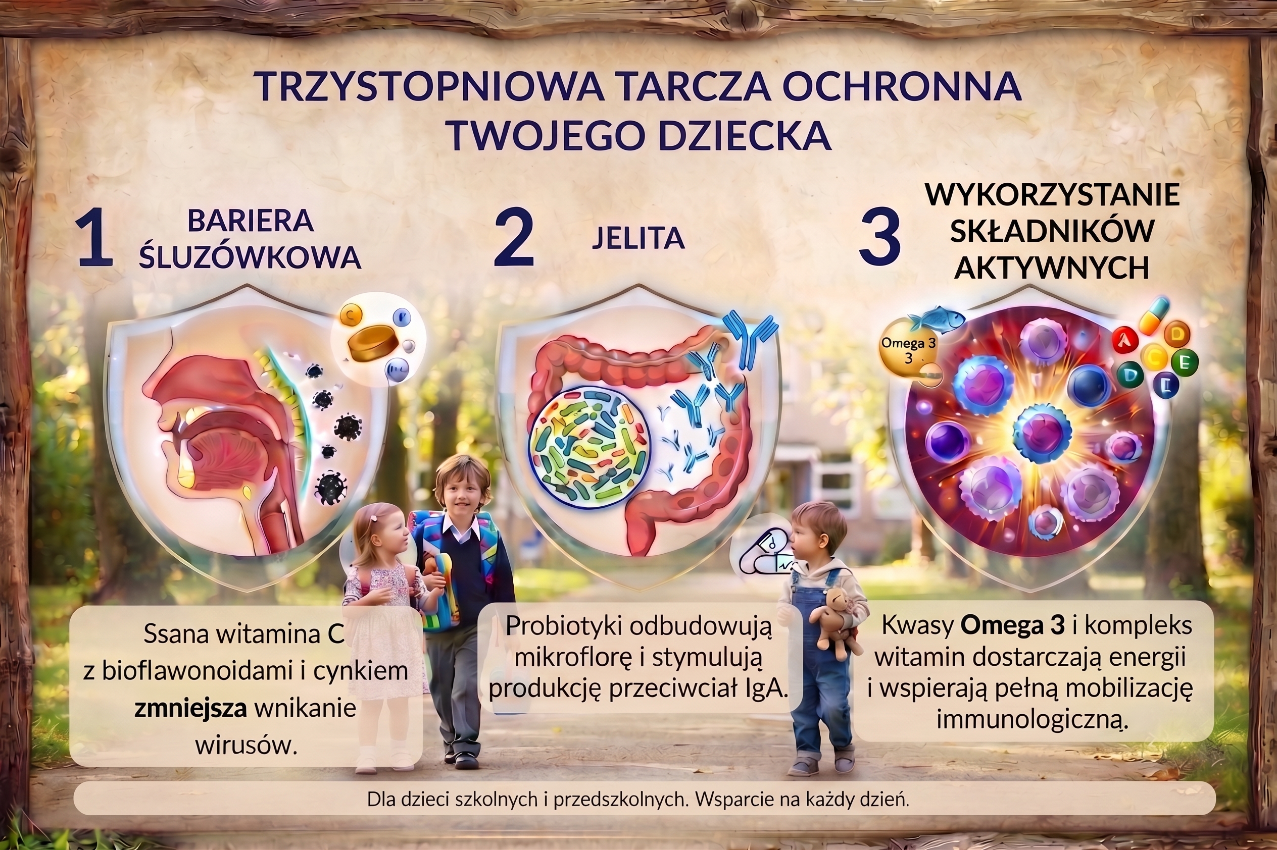 trzy kroki odporności u dzieci