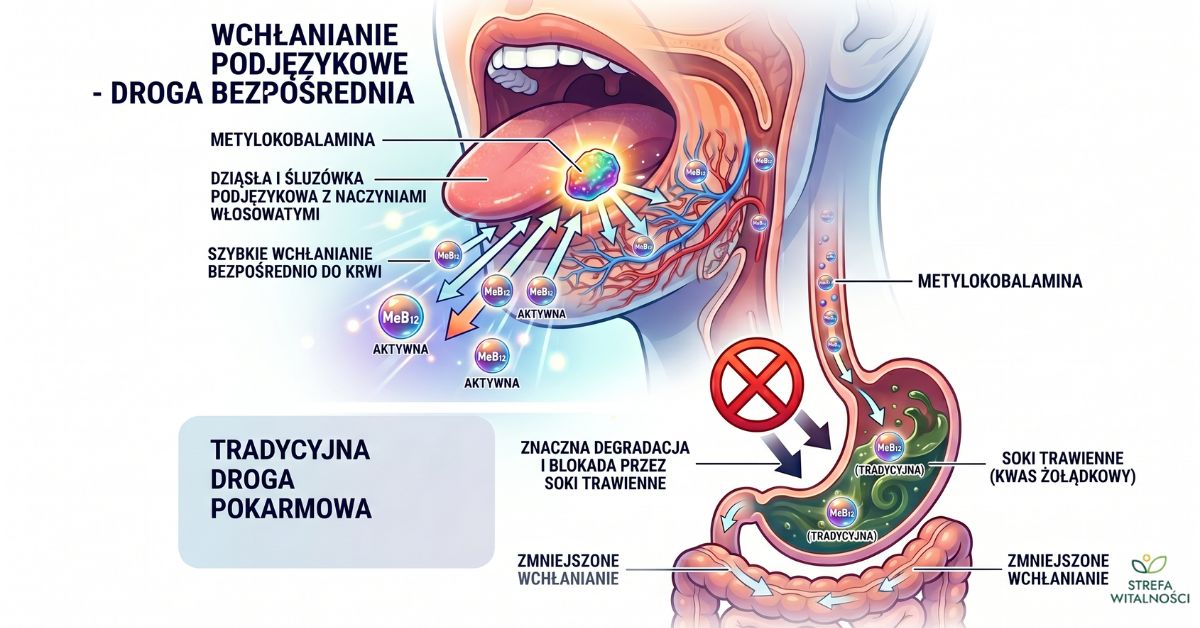 wchłanianie b12 metylokobalaminy
