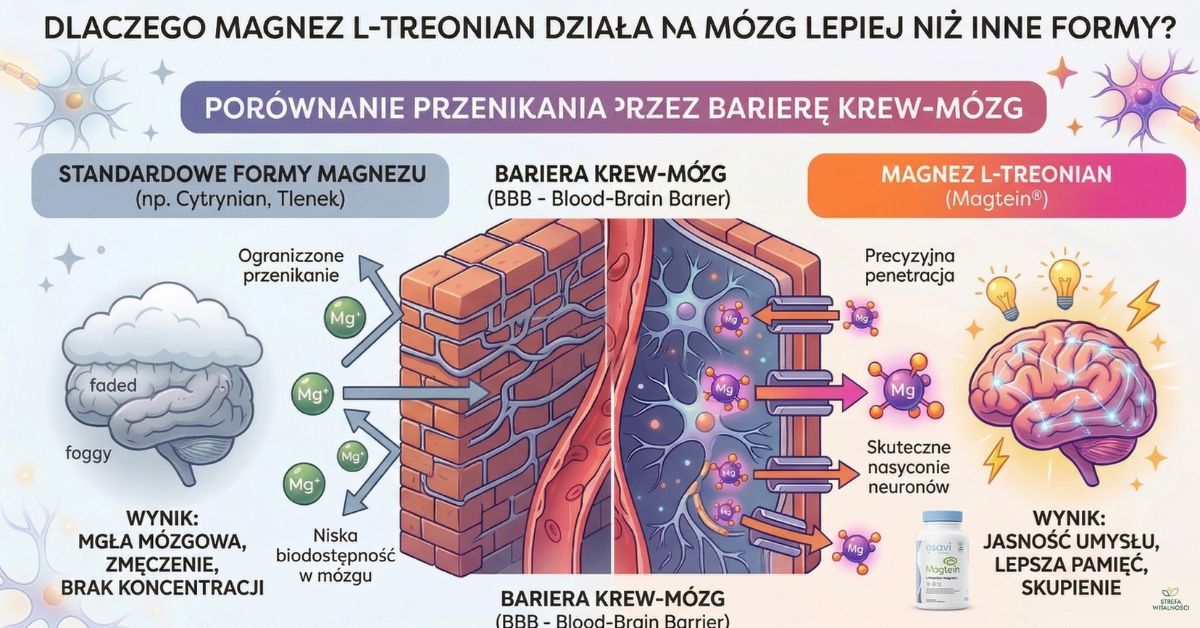 Magnez L-treonian a bariera krew-mózg